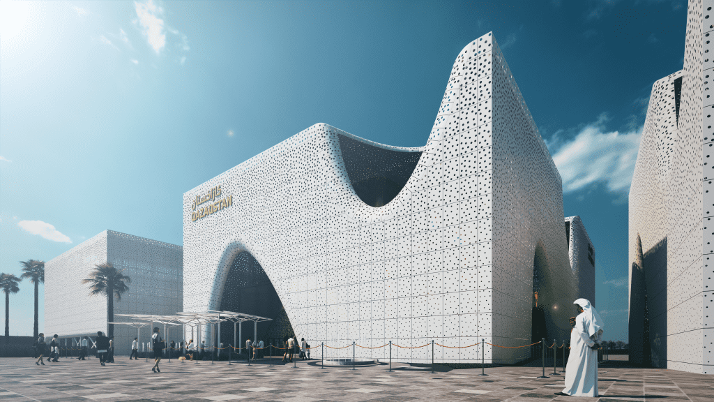 Kazakhstan Pavilion Dubai Expo 2020 - Exterior Daylight