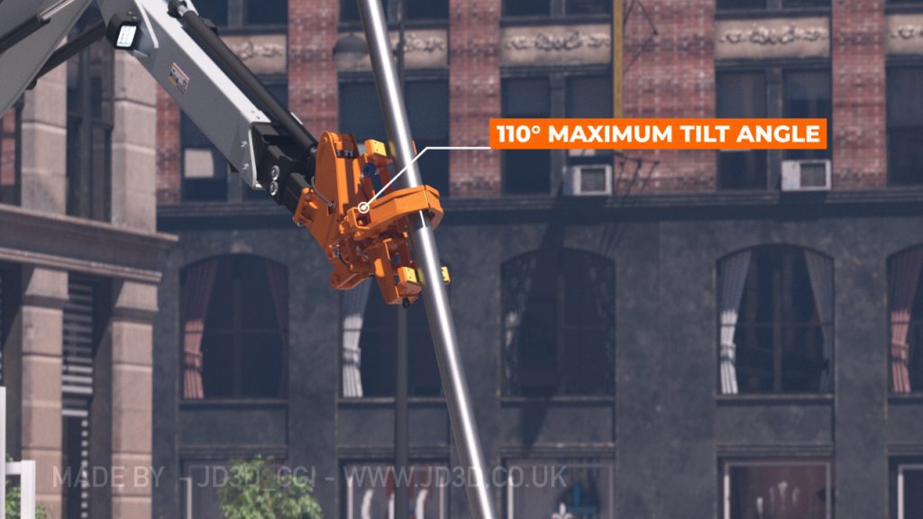 Stiill image from an explainer video animation showing off complex construction machinery